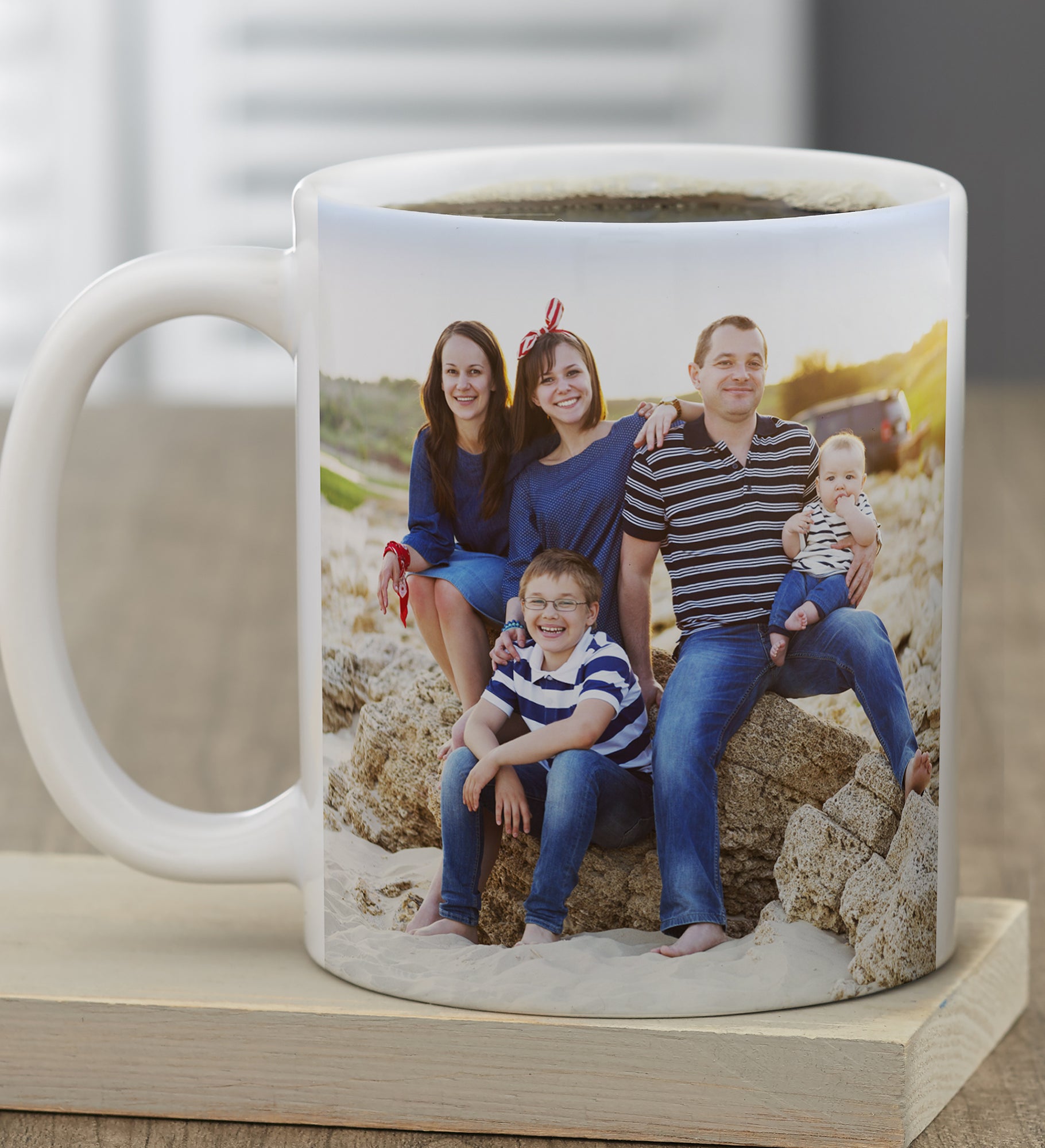 Family Photo Personalized Coffee Mug